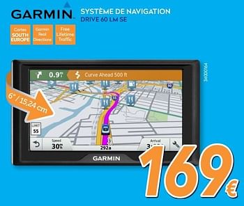 Promotions Garmin système de navigation drive 60 lm se - Garmin - Valide de 24/11/2016 à 24/12/2016 chez Krefel