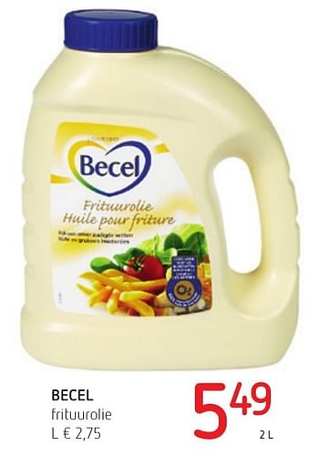 Promoties Becel frituurolie - Becel - Geldig van 01/12/2016 tot 14/12/2016 bij Eurospar (Colruytgroup)