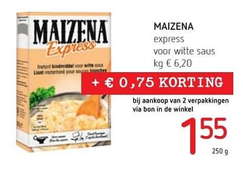 Promoties Maizena express voor witte saus - Maizena  - Geldig van 01/12/2016 tot 14/12/2016 bij Eurospar (Colruytgroup)