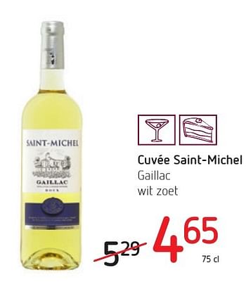 Promoties Cuvée saint-michel gaillac - Witte wijnen - Geldig van 01/12/2016 tot 14/12/2016 bij Eurospar (Colruytgroup)