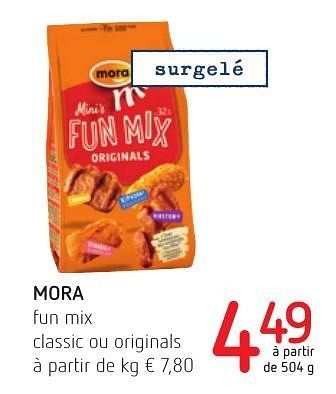 Promoties Mora fun mix classic ou originals - Mora - Geldig van 01/12/2016 tot 14/12/2016 bij Eurospar (Colruytgroup)