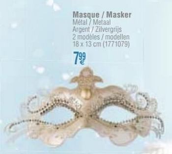 Promotions Masque - masker - Produit maison - Cora - Valide de 22/11/2016 à 05/12/2016 chez Cora
