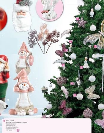 Promoties Fille sapin meisje voor in de kerstboom - Huismerk - Cora - Geldig van 22/11/2016 tot 05/12/2016 bij Cora