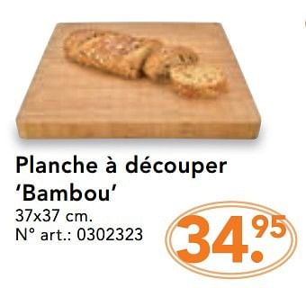 Promoties Planche à découper `bambou` - Yong - Geldig van 14/11/2016 tot 05/12/2016 bij Blokker