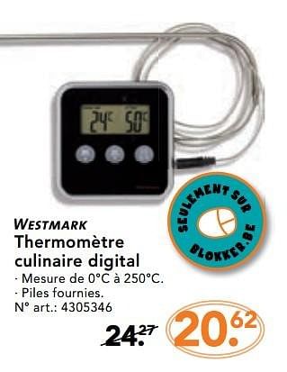 Promoties Thermomètre culinaire digital - Westmark - Geldig van 14/11/2016 tot 05/12/2016 bij Blokker