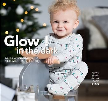 Promoties Pyjama, glow in the dark - Huismerk - JBC - Geldig van 21/11/2016 tot 31/12/2016 bij JBC