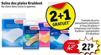 Promotions Soins des plaies kruidvat - Produit maison - Kruidvat - Valide de 22/11/2016 à 04/12/2016 chez Kruidvat