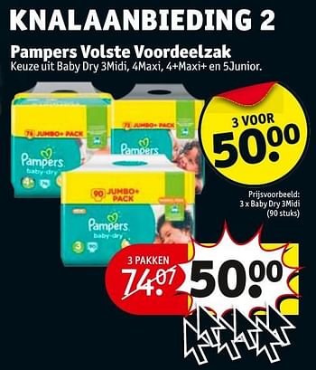 Promoties Pampers volste voordeelzak - Pampers - Geldig van 22/11/2016 tot 05/12/2016 bij Kruidvat