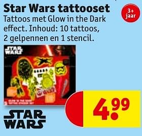 Promotions Star wars tattooset - Star Wars - Valide de 22/11/2016 à 04/12/2016 chez Kruidvat