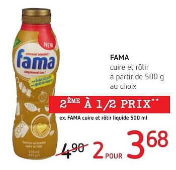 Promotions Fama cuire et rôtir - Fama - Valide de 01/12/2016 à 14/12/2016 chez Spar (Colruytgroup)