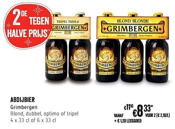 Promotions Abdijbier grimbergen - Grimbergen - Valide de 23/11/2016 à 30/11/2016 chez Delhaize