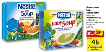 Promoties Gamma voor baby nestlé baby - Nestlé - Geldig van 23/11/2016 tot 05/12/2016 bij Carrefour