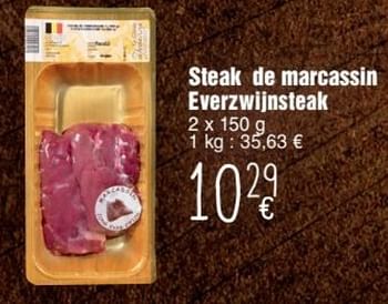 Promoties Steak de marcassin everzwijnsteak - Huismerk - Cora - Geldig van 23/11/2016 tot 10/01/2017 bij Cora