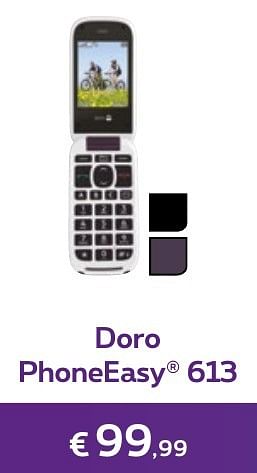 Promotions Doro phoneeasy 613 - Doro - Valide de 14/11/2016 à 31/01/2017 chez Proximus