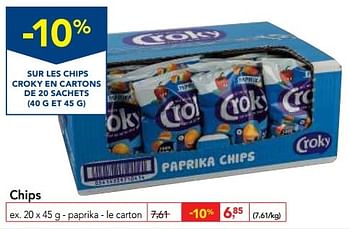 Promoties Chips - Croky - Geldig van 30/11/2016 tot 13/12/2016 bij Makro