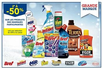 Promoties 2e à -50% sur les produits des marques participantes - Huismerk - Makro - Geldig van 30/11/2016 tot 13/12/2016 bij Makro
