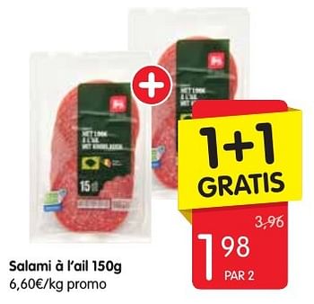Promoties Salami à l`ail - Huismerk - Red Market - Geldig van 24/11/2016 tot 30/11/2016 bij Red Market