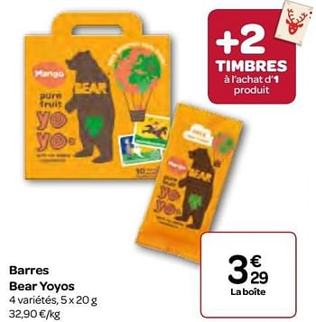 Promoties Barres bear yoyos - Huismerk - Carrefour  - Geldig van 23/11/2016 tot 05/12/2016 bij Carrefour