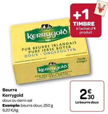 Promotions Beurre kerrygold - KerryGold - Valide de 23/11/2016 à 05/12/2016 chez Carrefour
