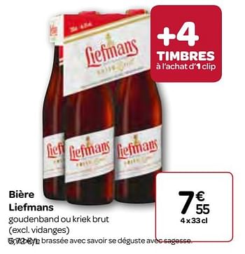 Promotions Bière liefmans - Liefmans - Valide de 23/11/2016 à 05/12/2016 chez Carrefour