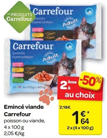 Promoties Emincé viande carrefour - Huismerk - Carrefour  - Geldig van 23/11/2016 tot 05/12/2016 bij Carrefour