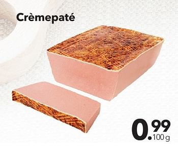 Promotions Crèmepaté - Huismerk - Buurtslagers - Valide de 25/11/2016 à 08/12/2016 chez Buurtslagers