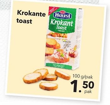 Promoties Krokante toast - Haust - Geldig van 25/11/2016 tot 08/12/2016 bij Buurtslagers