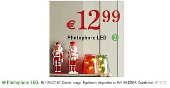 Promoties Photophore led - Huismerk - Brico - Geldig van 29/11/2016 tot 26/12/2016 bij Brico