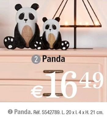 Promotions Panda - Produit maison - Brico - Valide de 29/11/2016 à 26/12/2016 chez Brico