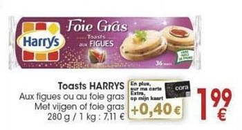Promoties Toasts harrys - Huismerk - Cora - Geldig van 29/11/2016 tot 12/12/2016 bij Cora