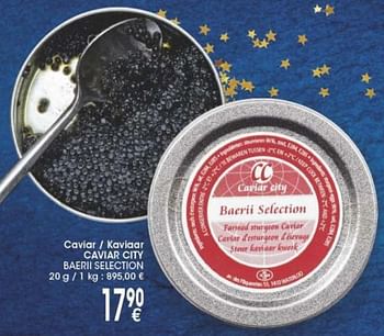 Promotions Caviar city caviar - kaviaar - Produit maison - Cora - Valide de 29/11/2016 à 12/12/2016 chez Cora