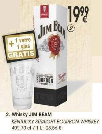 Promotions Whisky jim beam - Jim Beam - Valide de 29/11/2016 à 12/12/2016 chez Cora