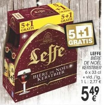 Promotions Leffe bière de noël kerstbier - Leffe - Valide de 29/11/2016 à 12/12/2016 chez Cora
