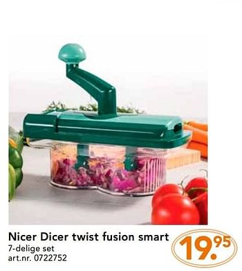 Promoties Nicer dicer twist fusion smart - Nicer Dicer - Geldig van 28/11/2016 tot 31/12/2016 bij Blokker