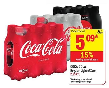 Promoties Coca-cola regular, light of zero - Coca Cola - Geldig van 30/11/2016 tot 06/12/2016 bij Match