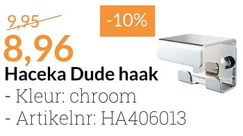 Promotions Haceka dude haak - Haceka - Valide de 01/12/2016 à 31/12/2016 chez Magasin Salle de bains