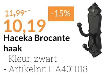 Promoties Haceka brocante haak - Haceka - Geldig van 01/12/2016 tot 31/12/2016 bij Sanitairwinkel