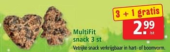 Promotions Multifit snack 3 st - Multifit - Valide de 30/11/2016 à 06/12/2016 chez Maxi Zoo