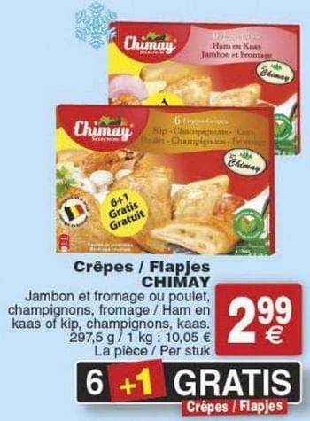 Promotions Crêpes - flapjes chimay - Chimay - Valide de 29/11/2016 à 05/12/2016 chez Cora
