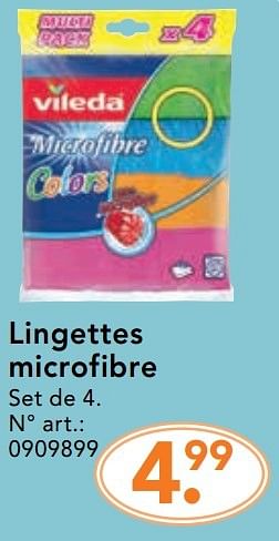 Promotions Lingettes microfibre - Vileda - Valide de 28/11/2016 à 31/12/2016 chez Blokker