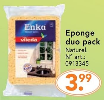 Promoties Eponge duo pack - Vileda - Geldig van 28/11/2016 tot 31/12/2016 bij Blokker