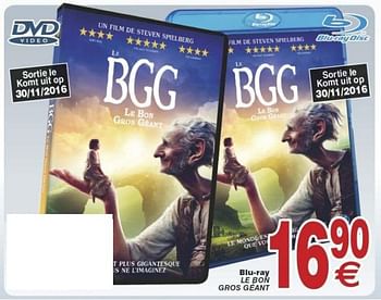 Promoties Blu-ray le bon gros géant - Huismerk - Cora - Geldig van 29/11/2016 tot 12/12/2016 bij Cora