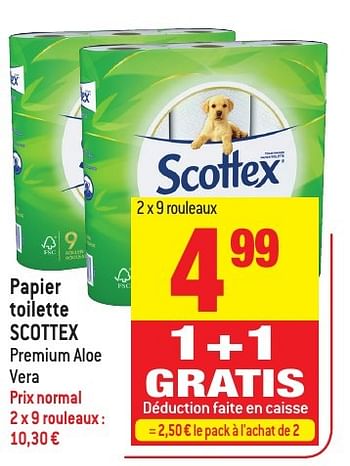 Promotions Papier toilette scottex - Scottex - Valide de 30/11/2016 à 06/12/2016 chez Smatch
