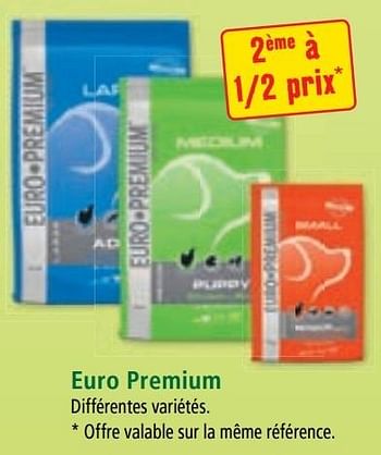 Promotions Euro premium - Euro Premium - Valide de 30/11/2016 à 06/12/2016 chez Maxi Zoo