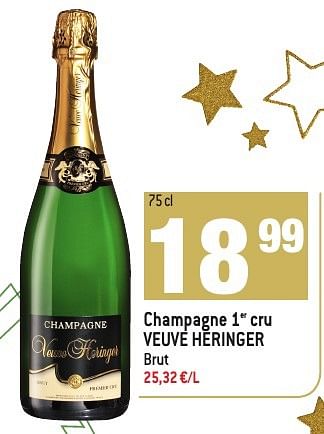 Promoties Champagne 1er cru veuve heringer - Champagne - Geldig van 30/11/2016 tot 03/01/2017 bij Match