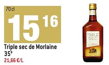Promoties Triple sec de morlaine - De Morlaine - Geldig van 30/11/2016 tot 03/01/2017 bij Match