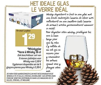 Promoties Whiskyglas - Huismerk - Match - Geldig van 30/11/2016 tot 03/01/2017 bij Match