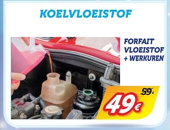 Promoties Koelvloeistof forfait vloeistof + werkuren - Huismerk - Auto 5  - Geldig van 27/11/2016 tot 01/01/2017 bij Auto 5