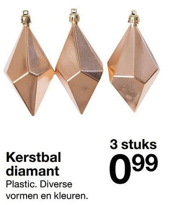 Promoties Kerstbal diamant - Huismerk - Zeeman  - Geldig van 26/11/2016 tot 02/12/2016 bij Zeeman