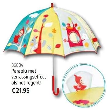 Promoties Paraplu met verrassingseffect als het regent! - Lilliputiens - Geldig van 26/11/2016 tot 31/01/2017 bij Krokodil